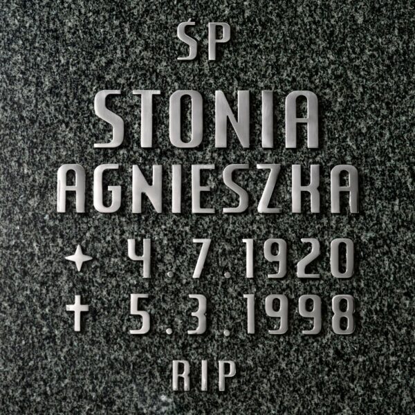 Czcionka ze stali nierdzewnej RODLEW