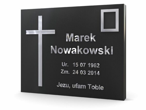 Tablica z czcionką arial litery ze stali nierdzewnej